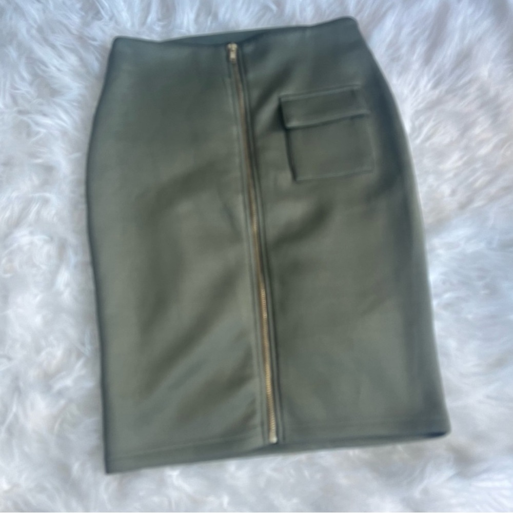 Charlotte Russe Sage Pencil Skirt